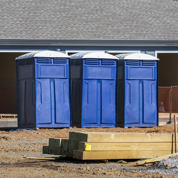 is there a specific order in which to place multiple porta potties in Wever IA
